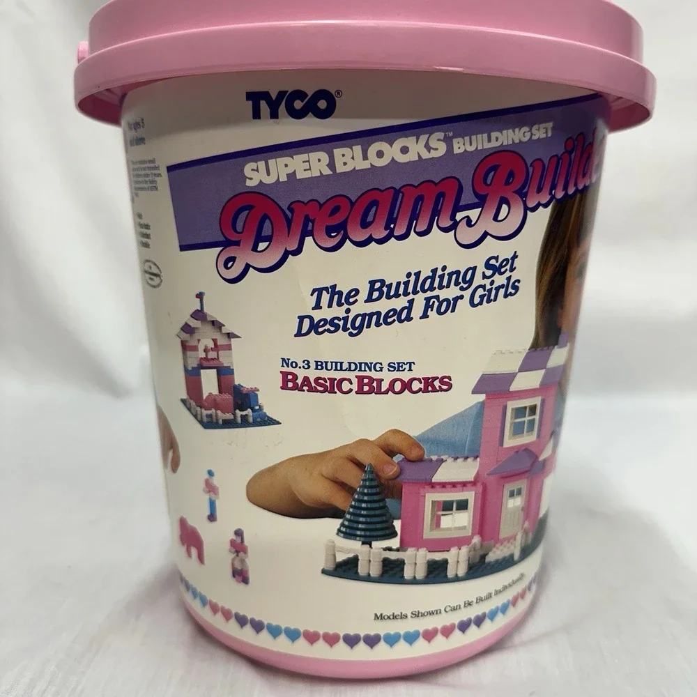 1990 Tyco Super Blocks Dream Builders INCOMPLETE Set 5420 Girls Compatible w Leg